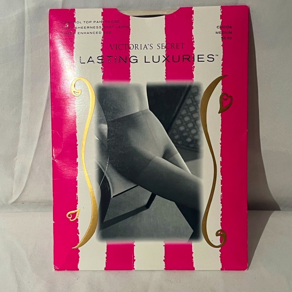 Victoria's Secret Lasting Luxuries Control Top Sheer Pantyhose Cocoa